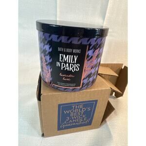 Bath & Body Works Emily in Paris Lavender Luxe 3 wick candle-NWT
